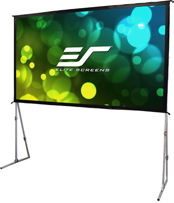 Elite Screens YardMaster Plus Fast Fold Indoor / Outdoor Projector Screen (Extra Large)